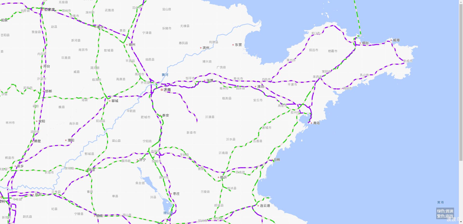 网站分享 - 中国铁路线路地图